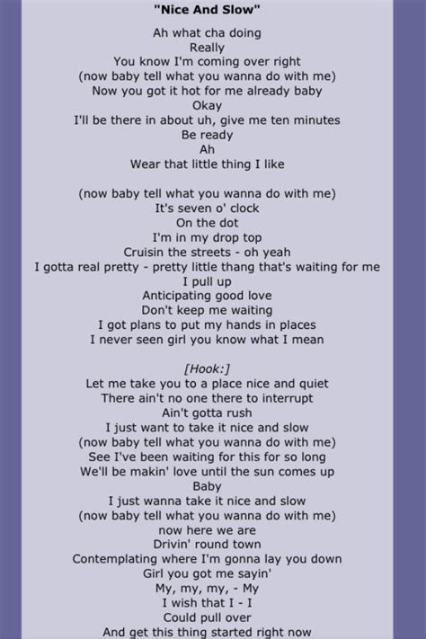 usher nice and slow lyrics